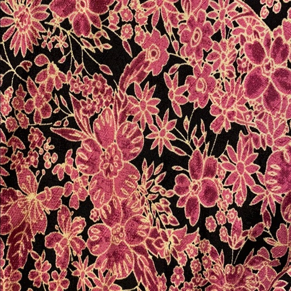 Free People Boho Bon Voyage Maxi Dress in black with bright pink florals - Picture 9 of 16